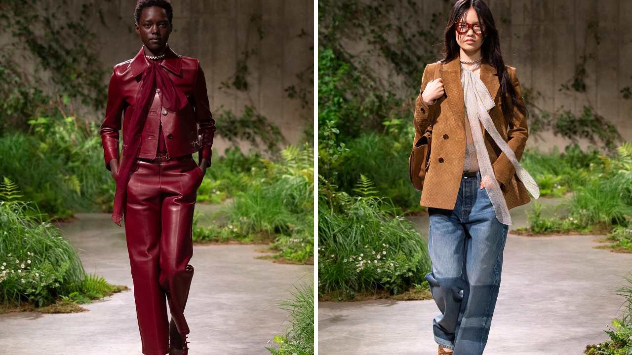 Coleção Gucci Cruise 2025. Clique na imagem e confira mais criações da marca! (Fotos: Reprodução/Vogue Runaway)
