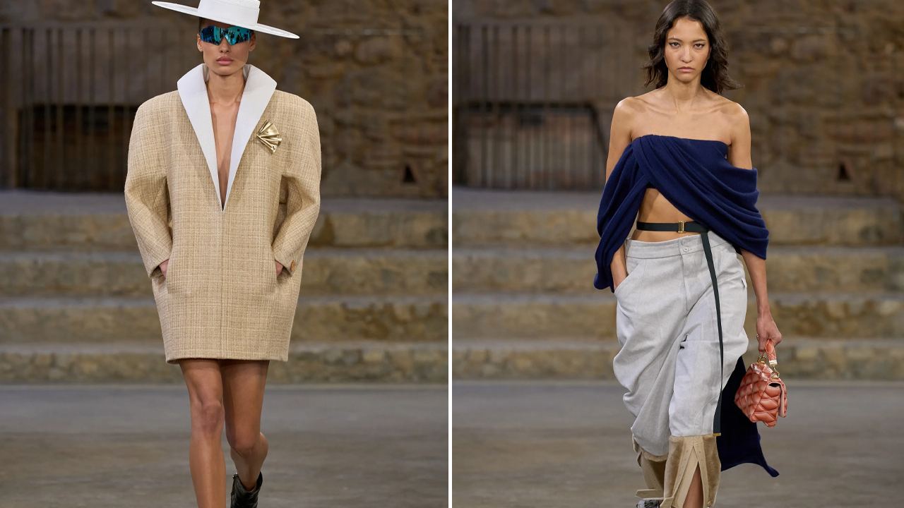 Coleção Louis Vuitton Cruise 2025. Clique na imagem e confira criações da maion! (Foto: Reprodução/Vogue Runaway)