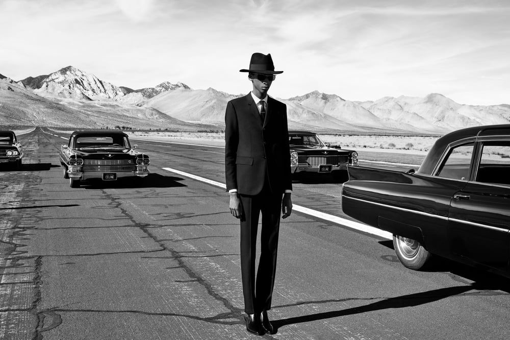 Foto do Desfile da Celine Men Winter 2024.