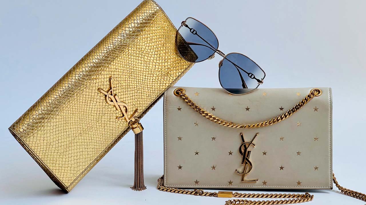 Foto de Bolsas Saint Laurent, a pronuncia da marca YSL uái-és-él".