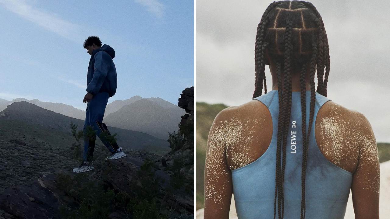 Parceria Loewe x On. Clique na imagem e confira mais criações da marca espanhola! (Fotos: Reprodução/Instagram @loewe)
