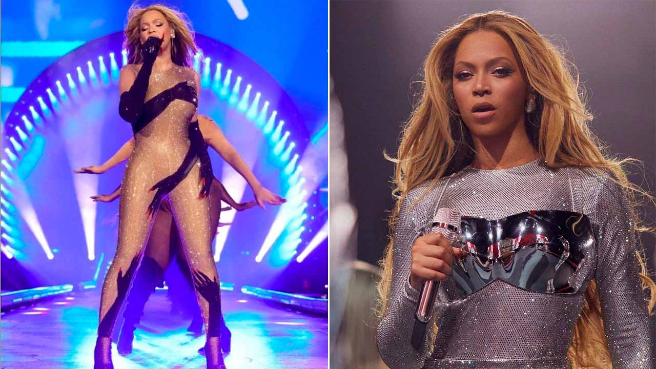 Fotos da Beyoncé usando Loewe.