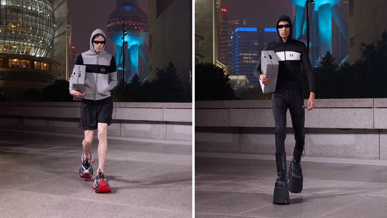 Parceria Balenciaga x Under Armour. Clique na imagem e confira mais criações da grife espanhola! (Fotos: Reprodução/Instagram @balenciaga)