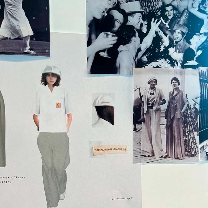 Foto dos uniformes criados pela LVHM para os jogos olímpicos de Paris que terá desfile da Dior.