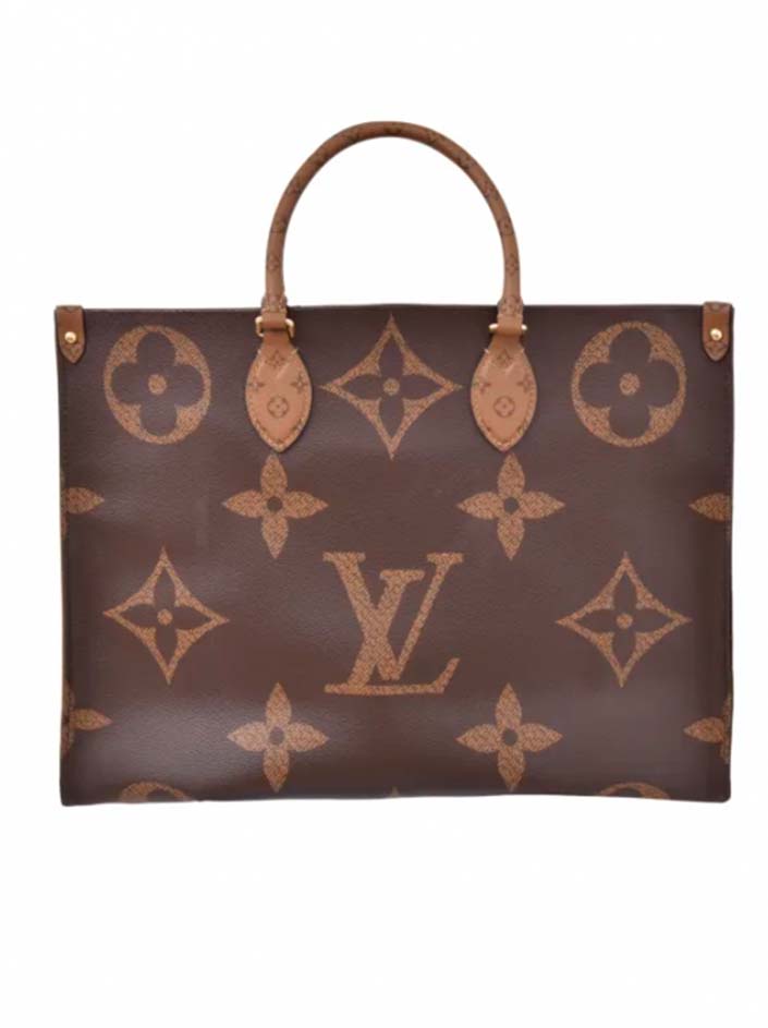 Foto de bolsa LV OnTheGo, umas das novidades de bolsas de luxo que chegaram no etiqueta única.