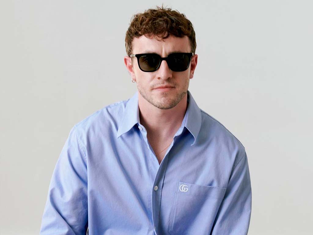 Foto do ator Paul Mescal um dos embaixadores da Gucci.