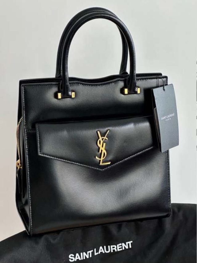 Saint Laurent na Black Friday 2024 do Etiqueta Única: melhores bolsas e sapatos para investir.
