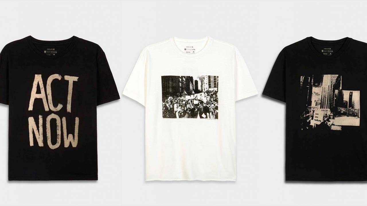 Montagem de fotos de camisetas da osklen em apoio ao G20.