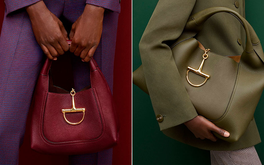 Momtagem de fotos da nova bolsa gucci softbit.