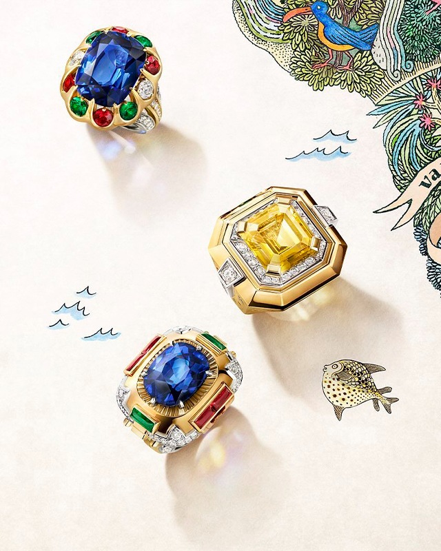 Anéis Van Cleef & Arpels. Clique na imagem e confira mais peças da marca! (Foto: Reprodução/Instagram @vancleefarpels)