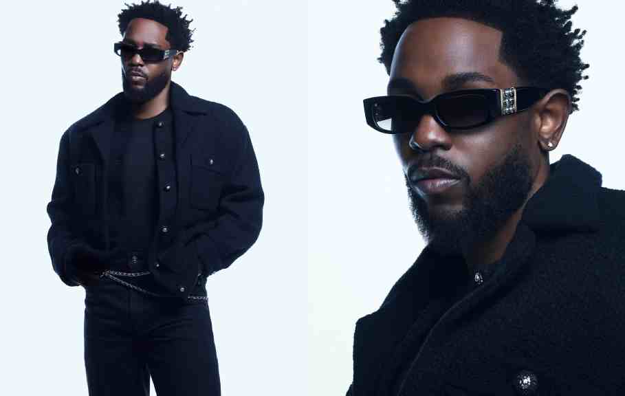 Montagem de fotos do rapper Kendrick Lamar, o Novo Embaixador da Chanel.