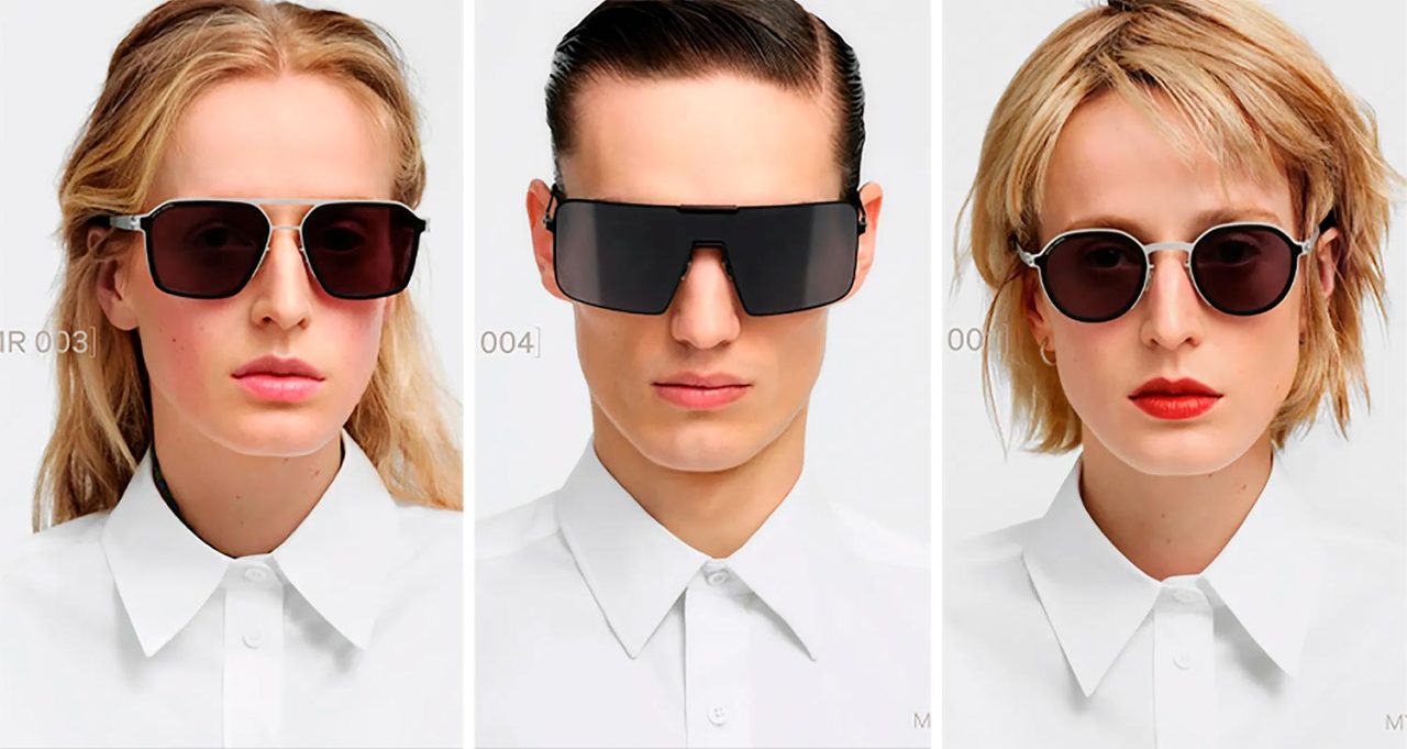 Fotos dos óculos rimowa, coleção de estreia Heritage em parceria com a marca alemã Mykita.
