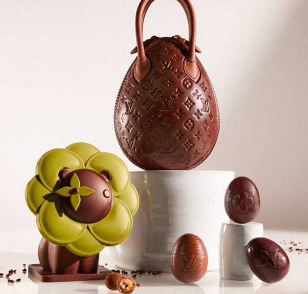 Foto do chocolate Egg Bag: o ovo da páscoa da Louis Vuitton.