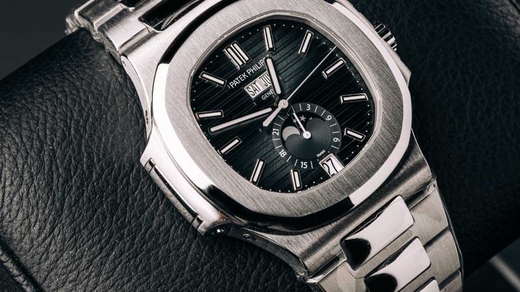 Foto do Relógio Nautilus da Patek Philippe uma das maiores marcas suíças de relógios de luxo.