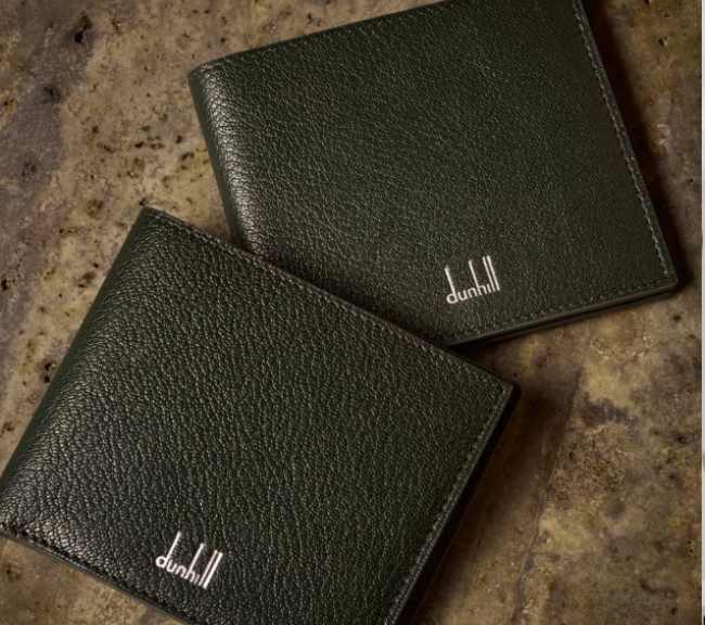 Foto de carteiras dunhill uma das melhores marcas britânica masculinas de luxo para presentear.