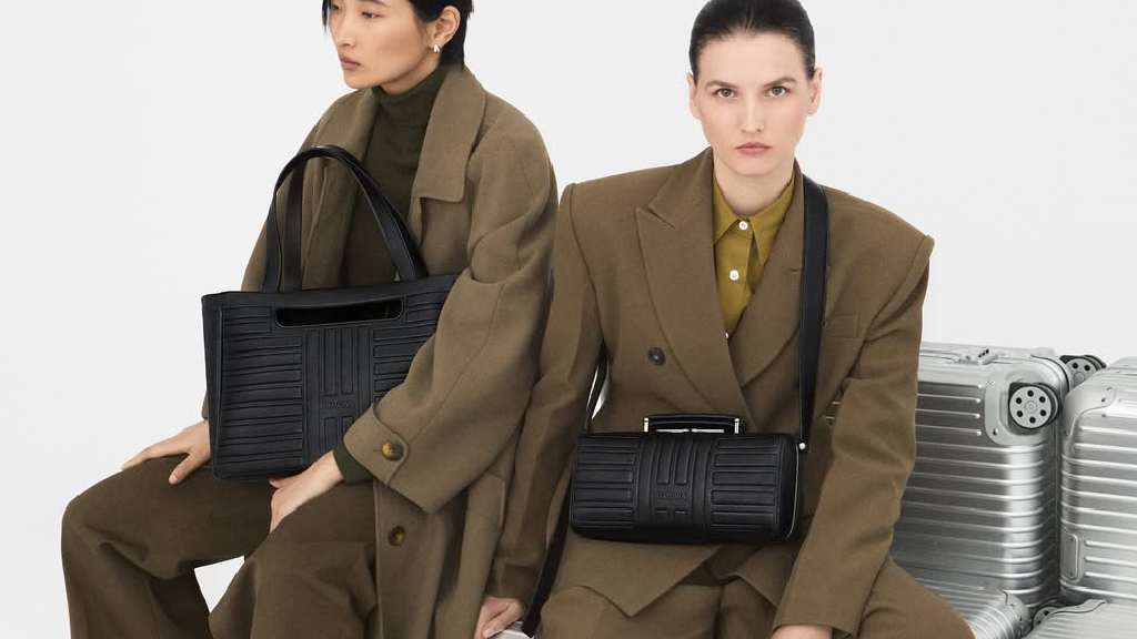 Foto da Campanha da Groove Collection da Rimowa, primeira coleção de bolsas de couro da marca alemã.