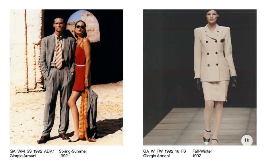 Fotos dos arquivos do estilista Giorgio Armani que faleceu em 2025 aos 91 anos de idade.