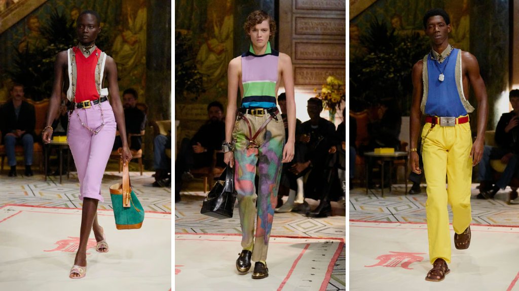 Fotos de Looks do Desfile de estreia de Dario Vitale como Diretor Criativo da Versace.