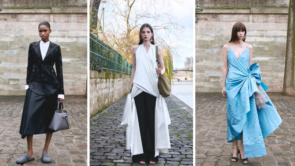 Montagem de fotos dos melhores looks da coleção Dior Pre-Fall 2026.