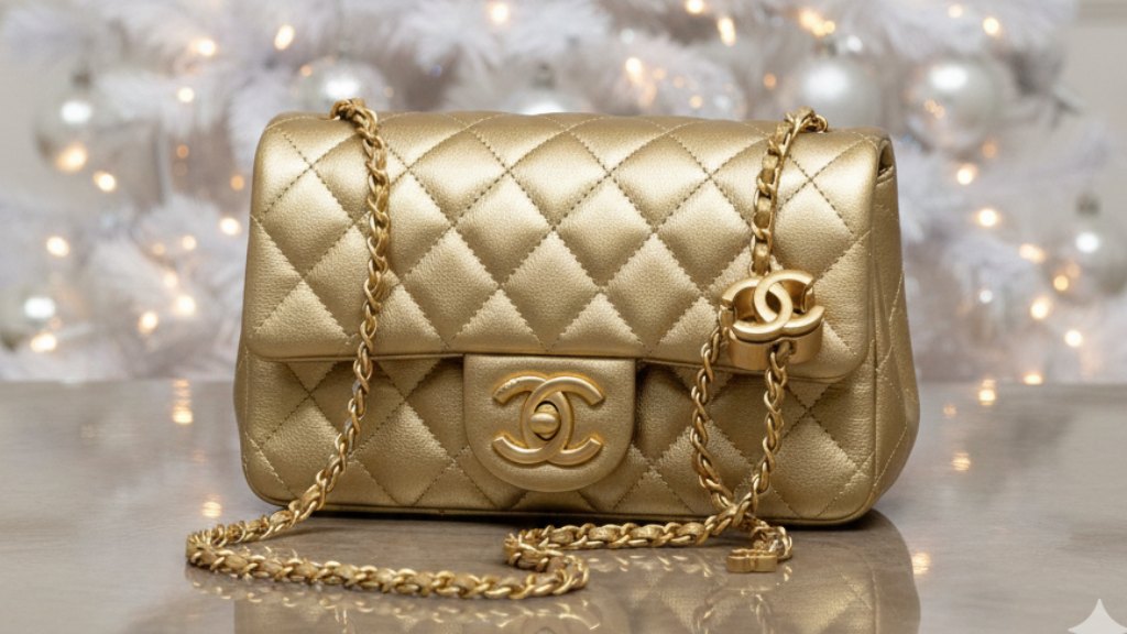 Conheça 4 modelos de bolsas festivas da Chanel para brilhar nas festas de fim de ano como Natal, Réveillon e Ano Novo.