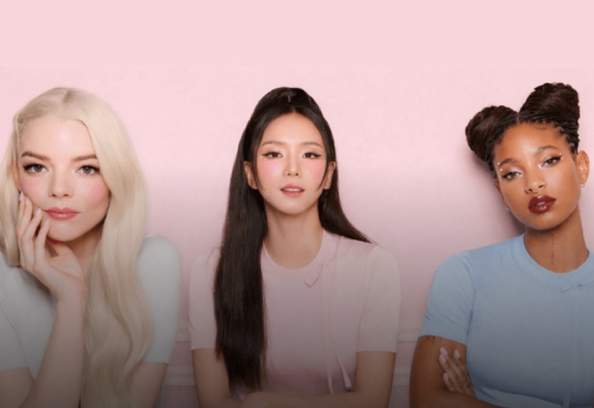 Foto das Embaixadoras Dior: Anya Taylor-Joy,  Jisoo e Willow Smith na campanha dos novos perfumes DIor para 2026.