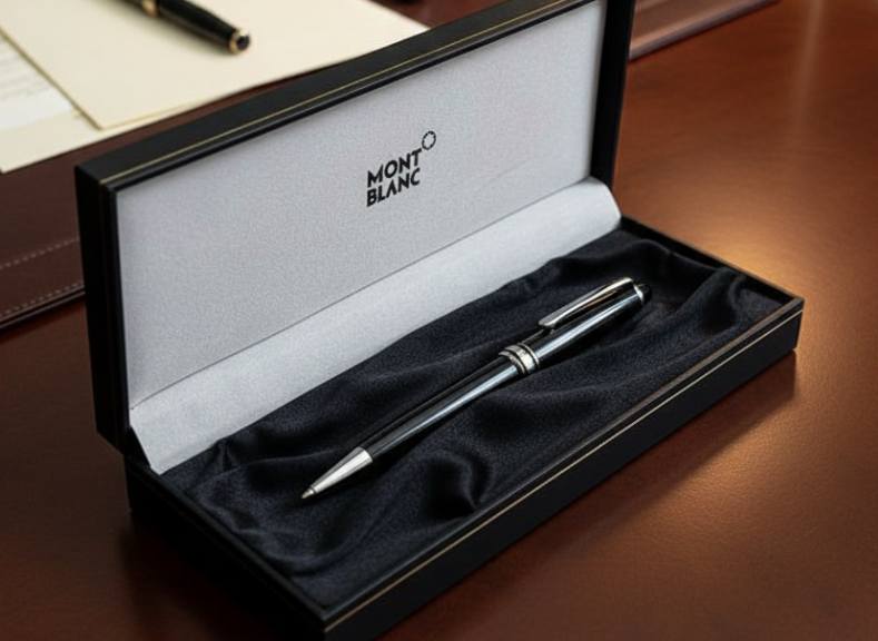 Foto de Lapiseira Montblanc, um dos presentes de luxo de até R$2.000 no etiqueta única.