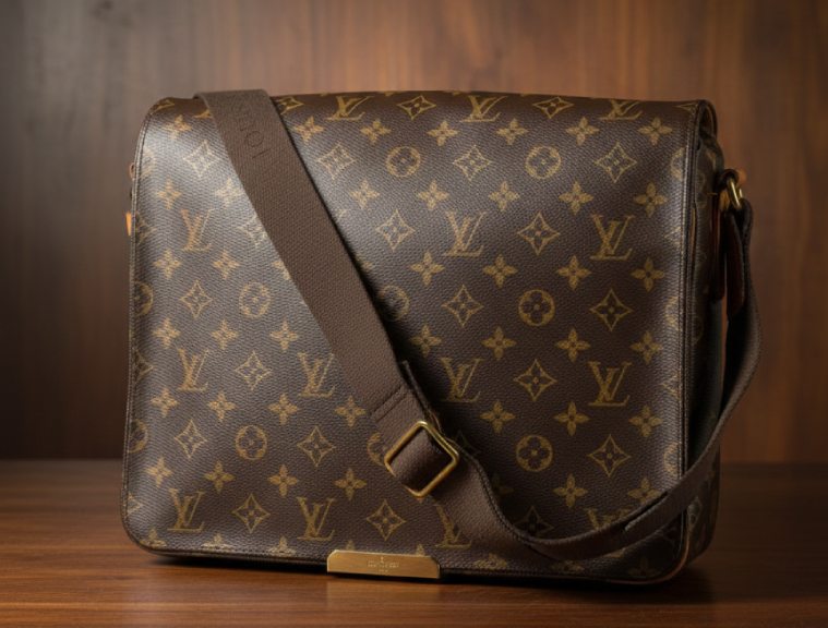 Foto de um modelo de bolsa messenger masculina da Louis Vuitton, novidade no Etiqueta Única.
