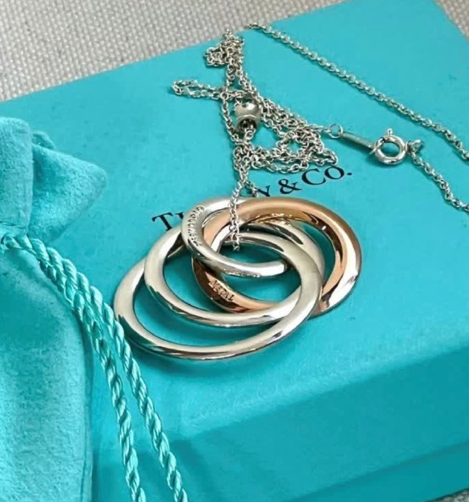 Foto de um dos acessórios femininos de luxo para o dia a dia: Colar Tiffany & Co Two-Tone 1837.