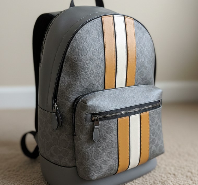 Foto de Mochila Coach, uma das ideias de acessórios masculinos para Valentine's Day.