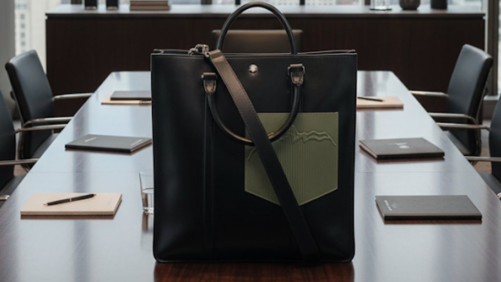 Foto de Bolsa Masculina da marca de luxo Montblanc , modelo Meisterstück.