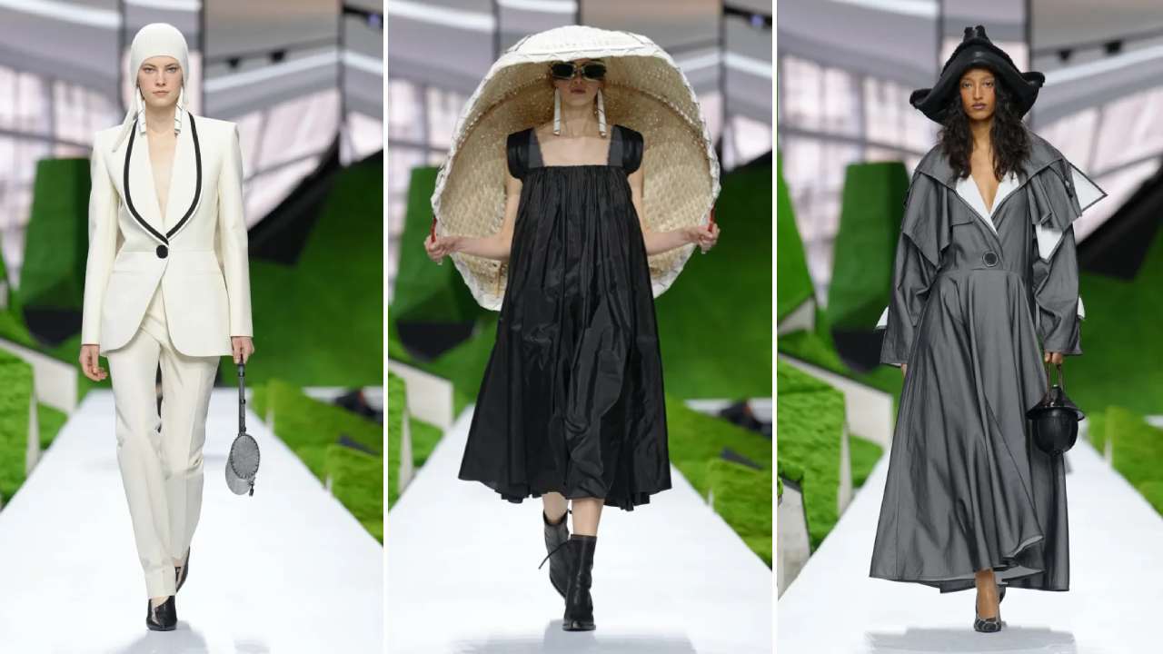 Montagem de fotos de looks da Coleção Feminina
LV Fall/Winter 2026/27 na PFW.