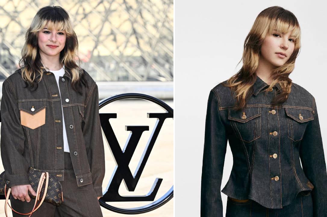 Montagem de fotos da nova embaixadora Louis Vuitton 2026: Alysa Liu.