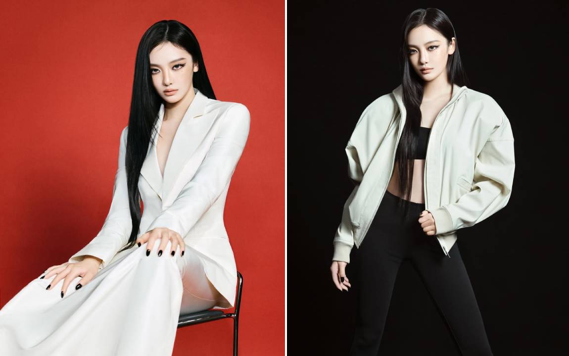 Montagem de fotos da Nova embaixadora da Gucci: Ningning .