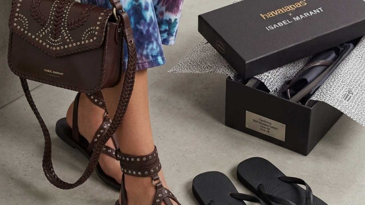 Havaianas x Isabel Marant: edição limitada, de R$ 349,99 a R$ 499,99. Os 4 modelos, tamanhos e onde comprar no Brasil antes que esgote.