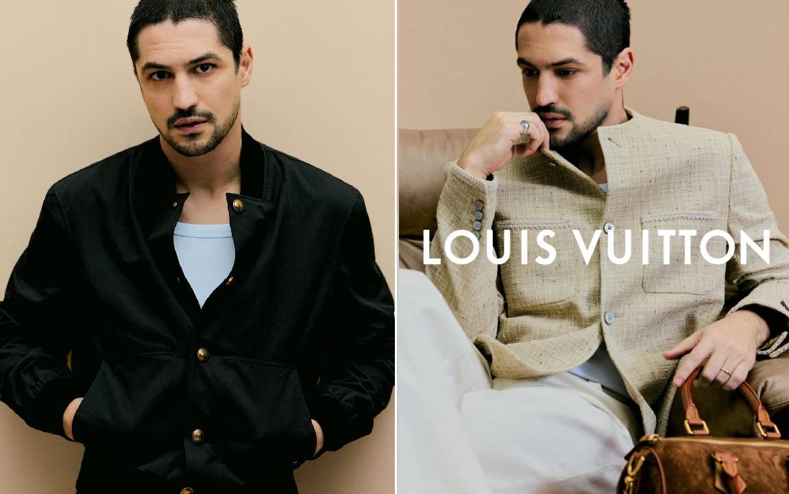 Gabriel leone com looks Louis Vuitton.