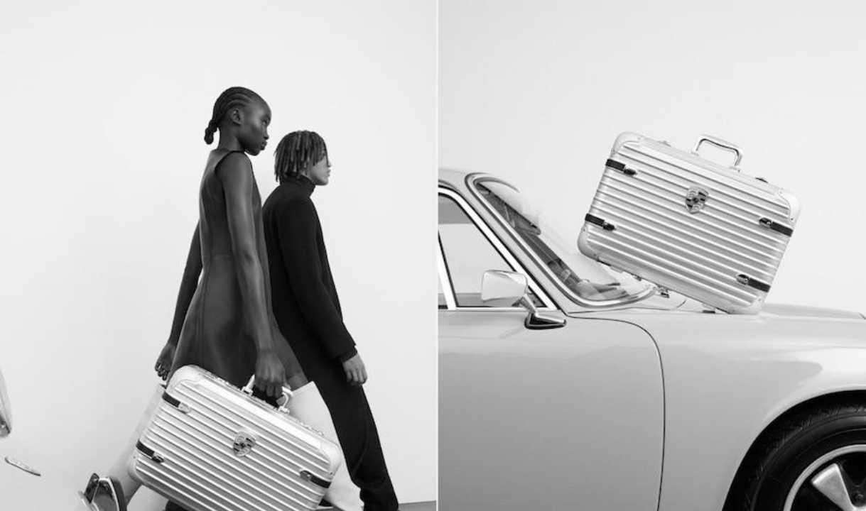 Fotos da mala rimowa com a porsche.