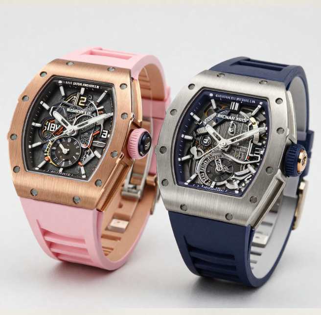 Foto de modelos acessíveis de relogios richard mille acessíveis,  RM 07 e RM 037.