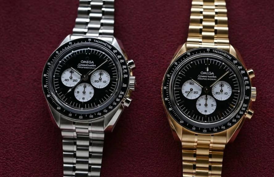 Omega Speedmaster Moonwatch Reverse Panda 2026 em aço inoxidável