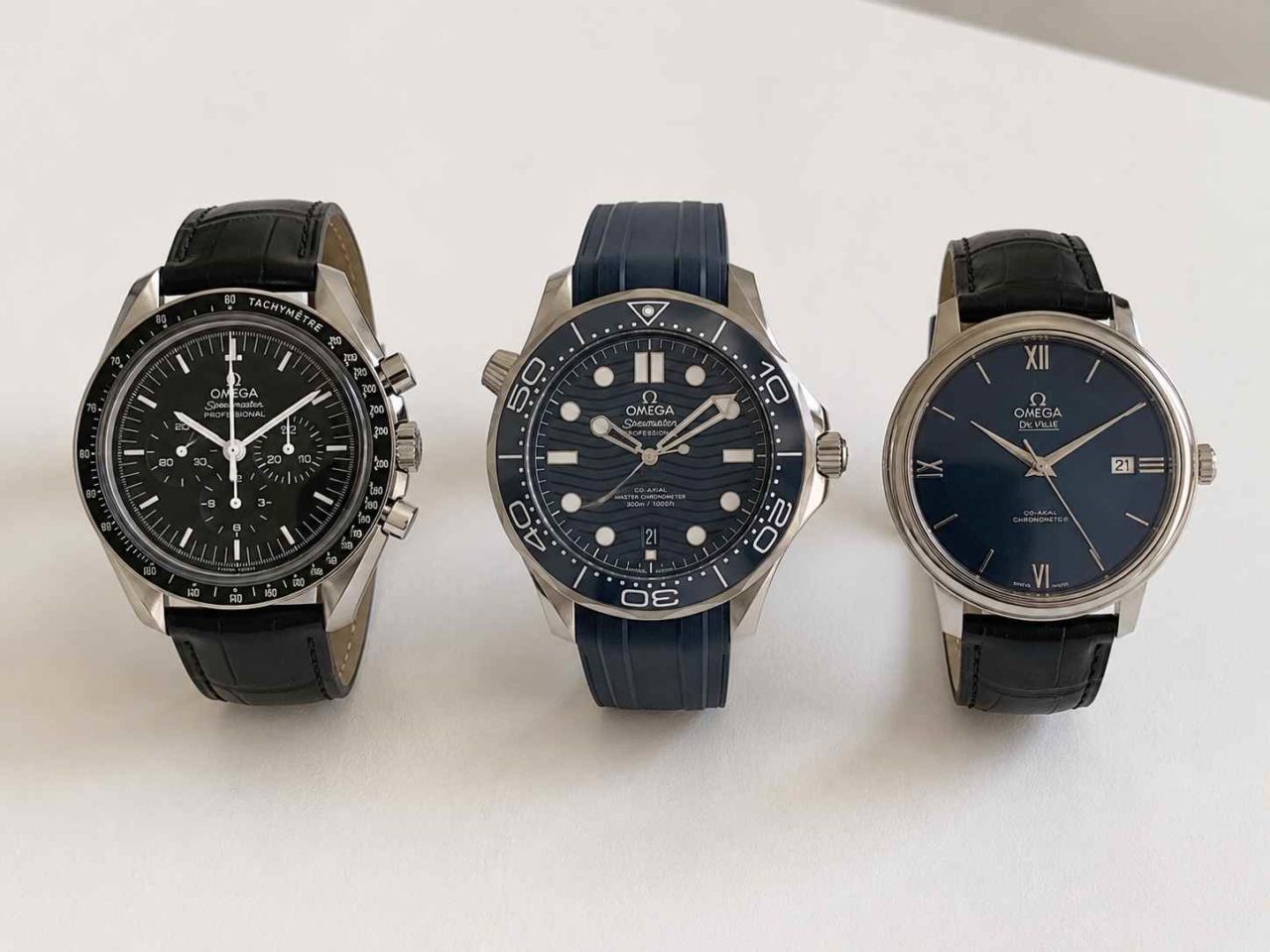 foto de diferentes linha sde relógio omega.