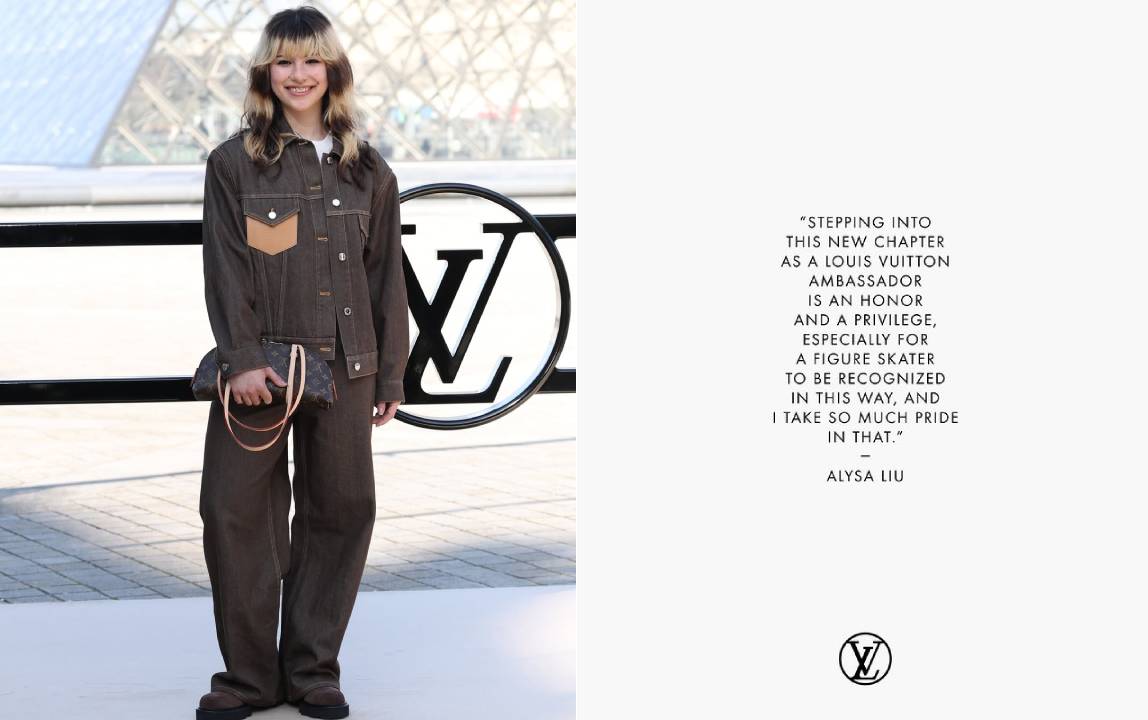 Fotos de Alysa Liu para a Louis Vutton.