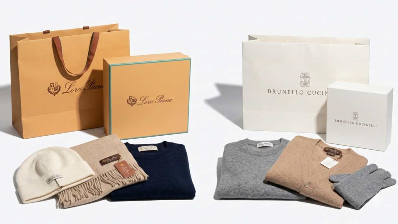 Comparação entre as marcas de luxo Brunello Cucinelli e Loro Piana