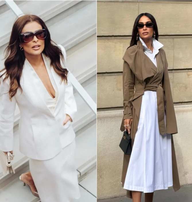 Atriz Juliana Paes e influenciadora Silvia Braz assistem aos jogos de Roland Garros 2026 em Paris com produções elegantes de moda luxo durante o tradicional torneio de tênis francês.