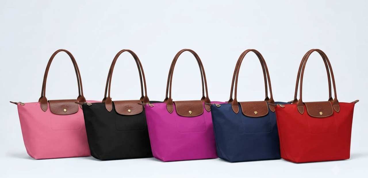 Le Pliage, a bolsa mais famosa e vendida da marca de luxo Longchamp.