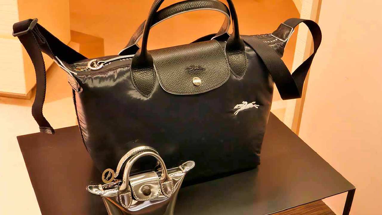 Bolsas de luxo acessíveis da longchamp modelo le pliage.