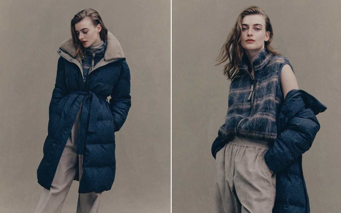 peças pensadas para o frio de Brunello Cucinelli.