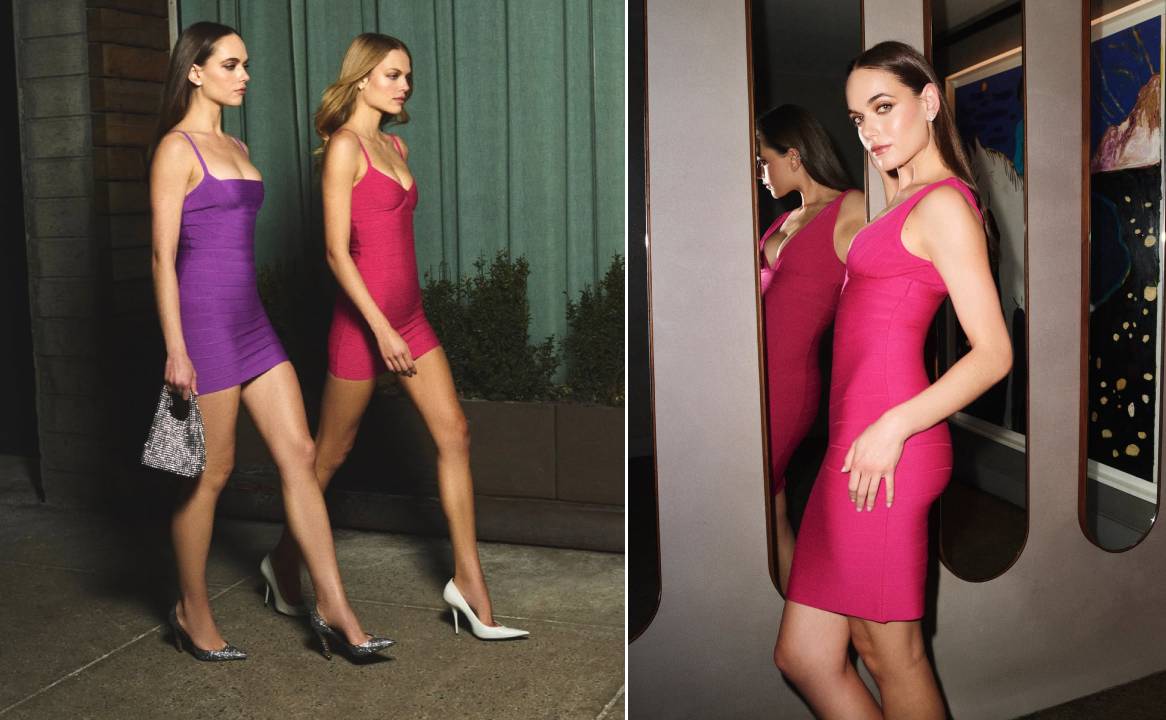 Vestidos de bandage da Hervé Léger.
