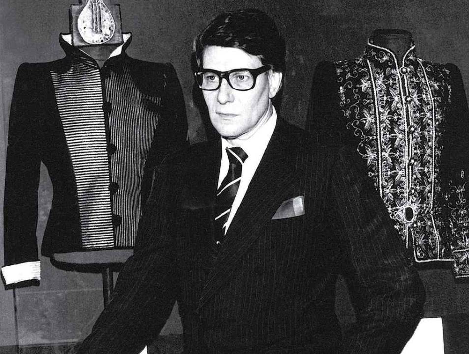 Retrato de Yves Saint Laurent, estilista francês fundador da grife YSL
