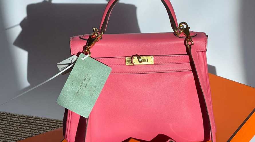 bolsa kelly da hermès com certificado de autenticidade do Etiqueta Única.