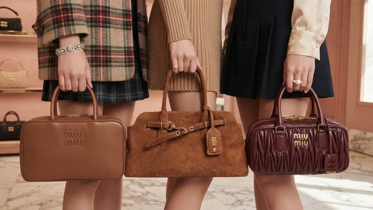 três modelos de bolsas miu miu procuradas no mercado de resale.