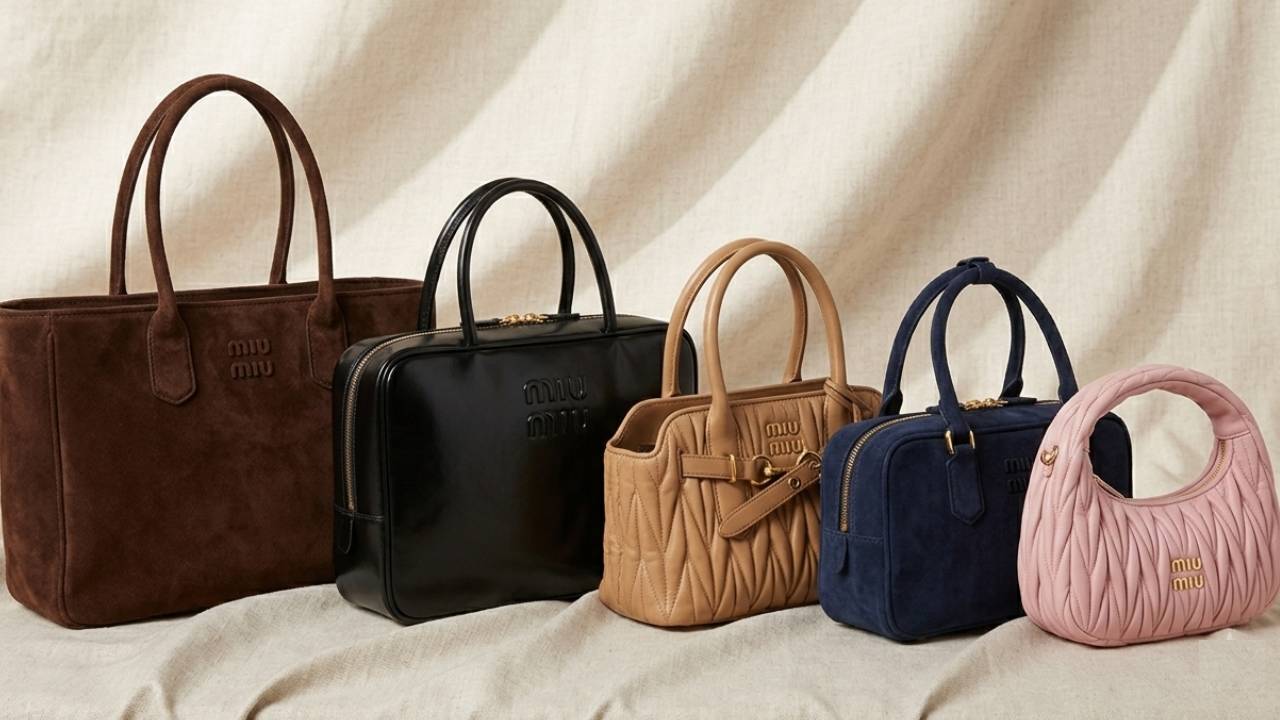 cinco modelos de bolsas da Miu Miu que estão entre os mais cobiçados em 2026.